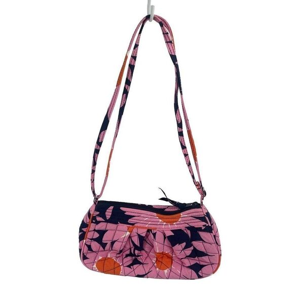 Vera Bradley Women's Shoulder Bag Loves Me Purse Mini Floral Quilted Pink - Picture 4 of 10